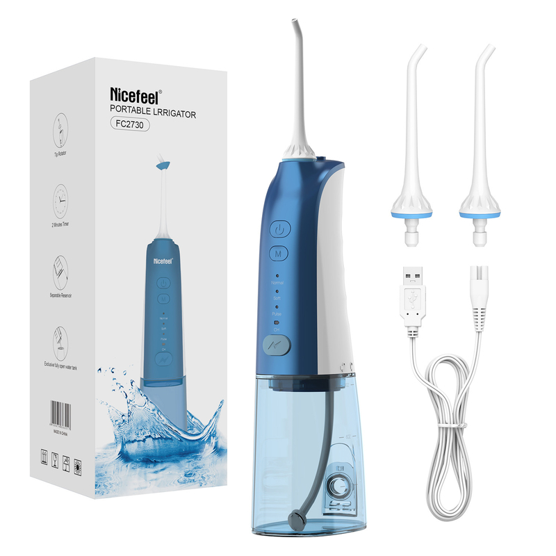 270 مللي 3 أوضاع IPX7 Dental Water Flosser USB قابلة لإعادة الشحن بلوتوث اختيار 2 طرف نفاث