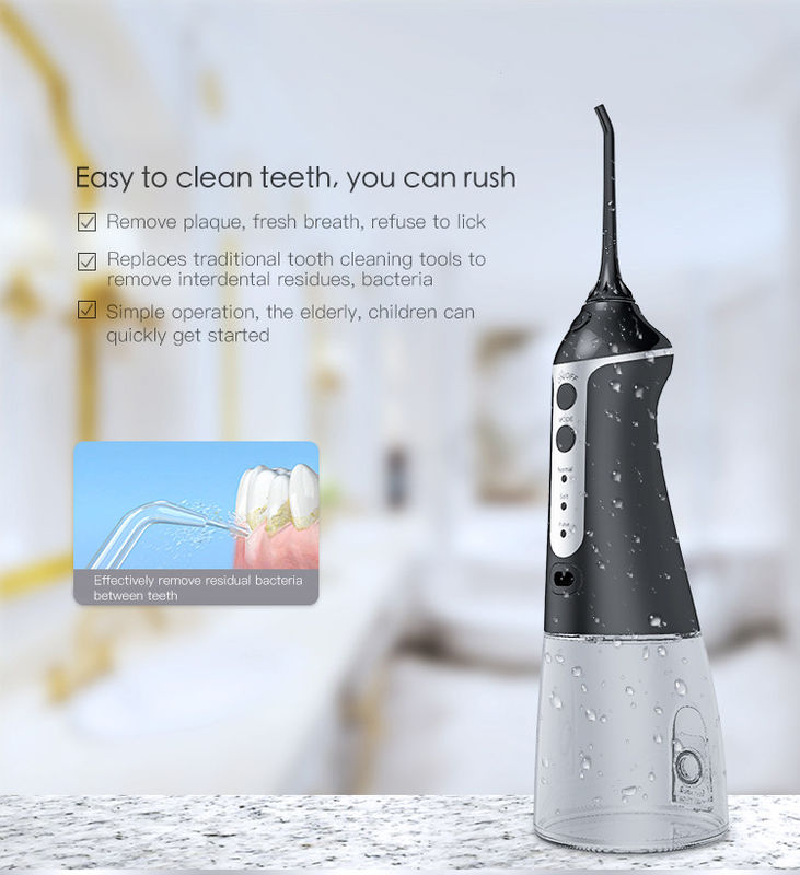 DC5V Nicefeel Cordless Water Flosser 30-100psi تدفق نبض عالي الضغط